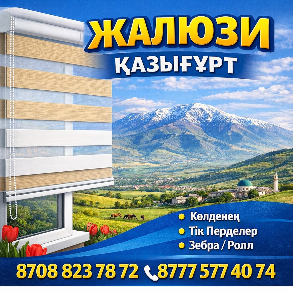 Жалюзи — Қазығұрт ауданы, өлшеп тігеміз